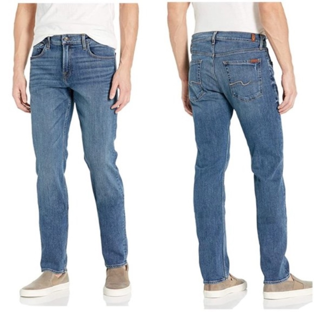 7 for all Mankind Mens Slimmy straight Jeans Sz 31